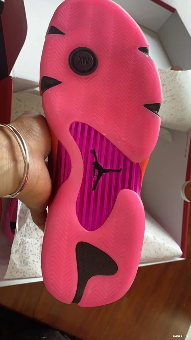 Chep Onekick DH4121-600 Pink (W) Retro 14 Shocking Low Jordan 0619